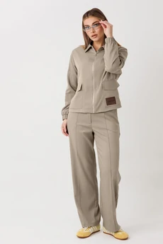 Костюм брючный 2444 беж VeritaModa