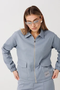 Костюм брючный 2444 голубой VeritaModa