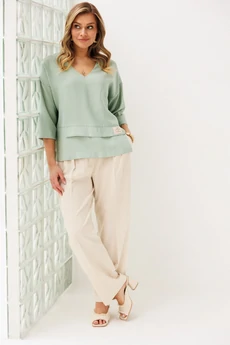 Костюм брючный 2465 мята VeritaModa