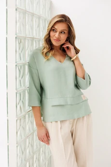 Костюм брючный 2465 мята VeritaModa