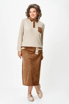 Костюм с юбкой 672 Via-mod