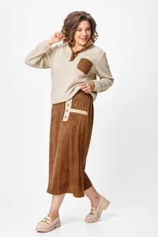 Костюм с юбкой 672 Via-mod