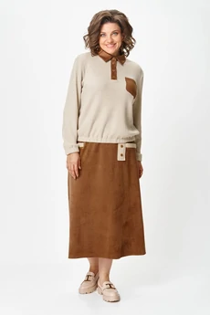 Костюм с юбкой 672 Via-mod