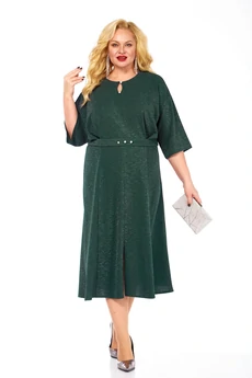 Платье 675 изумруд Via-mod