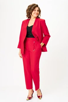 Костюм брючный 1092 красный Vilena