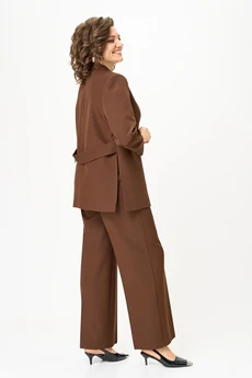 Костюм брючный 1094 молочный шоколад Vilena
