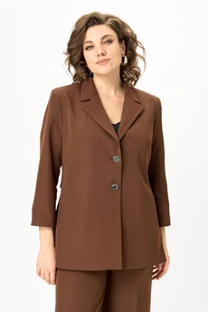 Костюм брючный 1094 молочный шоколад Vilena