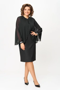 Костюм с платьем 1106 черный Vilena