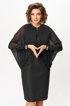 Костюм с платьем 1106 черный Vilena