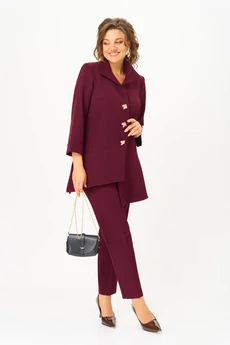 Костюм брючный 1110 винный Vilena