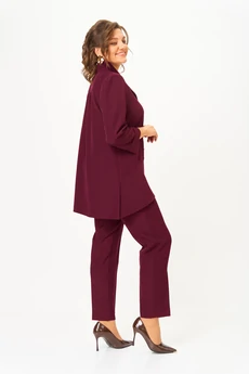 Костюм брючный 1110 винный Vilena