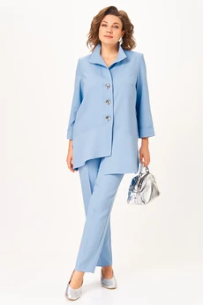 Костюм брючный 1110 голубой Vilena