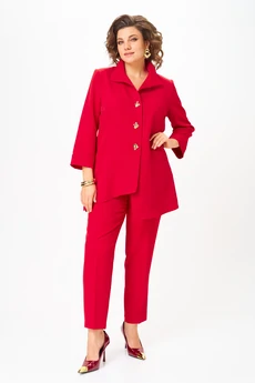 Костюм брючный 1110 красный Vilena