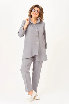 Костюм брючный 1110 серый Vilena