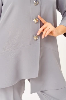 Костюм брючный 1110 серый Vilena