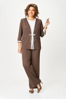 Костюм брючный 1113 шоколад Vilena
