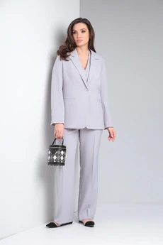 Коcтюм брючный 1120 серый Vilena