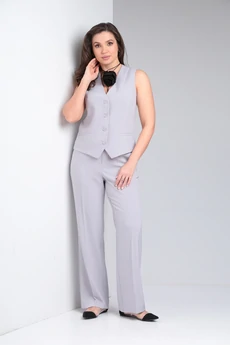 Коcтюм брючный 1120 серый Vilena