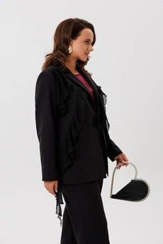 Костюм брючный 1121 черный + винный Vilena