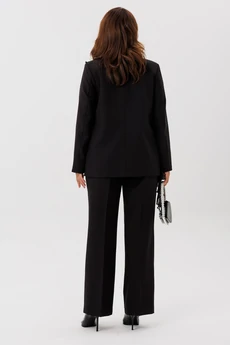 Костюм брючный 1121 черный + винный Vilena