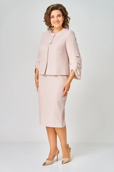 Костюм с юбкой 1126 кремовый Vilena