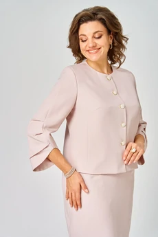 Костюм с юбкой 1126 кремовый Vilena