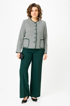 Костюм брючный 1127 зеленый + зеленый Vilena