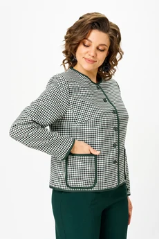 Костюм брючный 1127 зеленый + зеленый Vilena