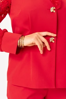 Костюм брючный 1130 красный Vilena