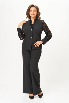 Костюм брючный 1130 черный Vilena