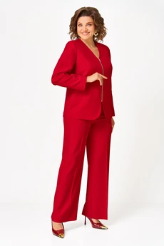 Костюм брючный 1133 красный Vilena