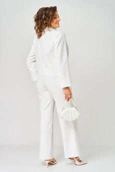Костюм брючный 1137 белый Vilena