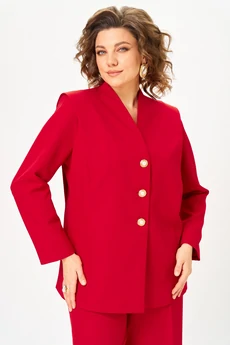 Костюм брючный 1138 красный Vilena