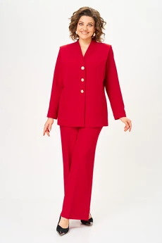 Костюм брючный 1138 красный Vilena
