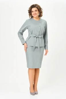 Костюм с юбкой 1142 светлая полынь Vilena