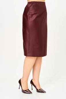 Костюм с юбкой 1147 крем+бургунди Vilena