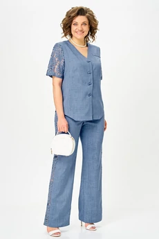 Костюм брючный 1151 джинс Vilena