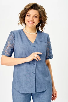 Костюм брючный 1151 джинс Vilena