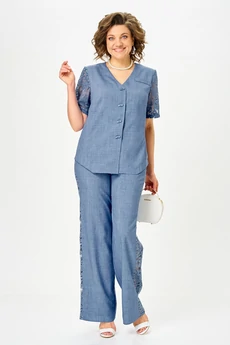 Костюм брючный 1151 джинс Vilena