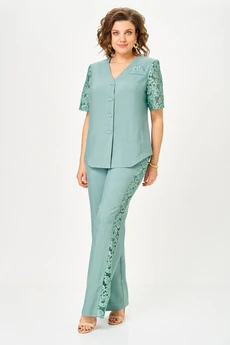 Костюм брючный 1151 полынь Vilena