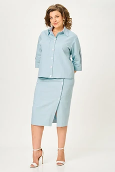 Костюм с юбкой 1152 мята Vilena