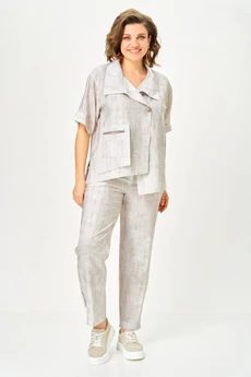 Костюм брючный 1153 молочный Vilena