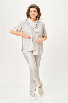 Костюм брючный 1153 молочный Vilena