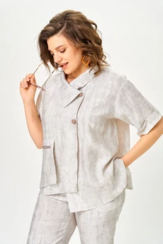 Костюм брючный 1153 молочный Vilena