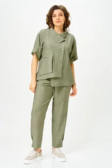 Костюм брючный 1153 хаки Vilena