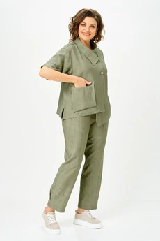 Костюм брючный 1153 хаки Vilena