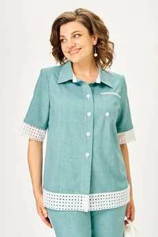 Костюм брючный 1156 полынь Vilena