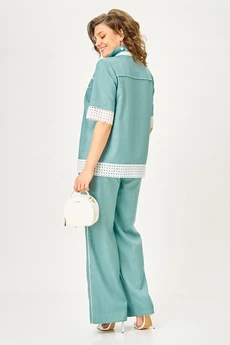 Костюм брючный 1156 полынь Vilena