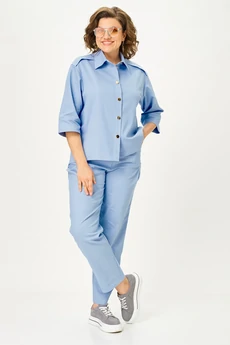 Костюм брючный 1158 голубой Vilena