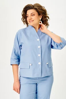 Костюм брючный 1159 голубой Vilena